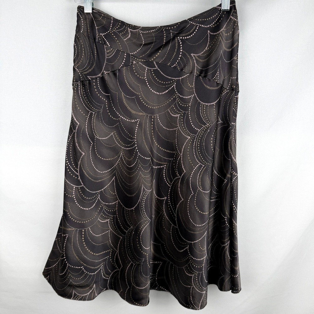 Vintage Nougat London 100% Silk Midi Skirt Whimsigoth 90s Fairygrunge Size Small - Picture 3 of 8